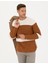 Erkek Bej Slim Fit Bisiklet Yaka Yün Karışımlı Triko Kazak 50278098-VR011 2