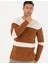Erkek Bej Slim Fit Bisiklet Yaka Yün Karışımlı Triko Kazak 50278098-VR011 4