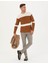 Erkek Bej Slim Fit Bisiklet Yaka Yün Karışımlı Triko Kazak 50278098-VR011 5