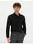 Erkek Siyah Slim Fit Uzun Kollu Gömlek 50275692-VR046 1