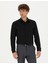 Erkek Siyah Slim Fit Uzun Kollu Gömlek 50275692-VR046 3