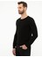 Erkek Siyah Slim Fit Triko Kazak 50218120-VR046 3
