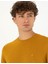 Erkek Safran Slim Fit Bisiklet Yaka Yün Karışımlı Basic Triko Kazak 50270054-VR043 2