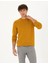 Erkek Safran Slim Fit Bisiklet Yaka Yün Karışımlı Basic Triko Kazak 50270054-VR043 3