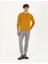Erkek Safran Slim Fit Bisiklet Yaka Yün Karışımlı Basic Triko Kazak 50270054-VR043 4
