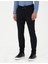 Erkek Lacivert Slim Fit Çizgili Beli Lastikli Bağcıklı Kanvas Pantolon 50279389-VR033 2