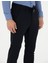 Erkek Lacivert Slim Fit Çizgili Beli Lastikli Bağcıklı Kanvas Pantolon 50279389-VR033 5