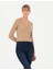 Kadın Bej Ex Slim Fit V Yaka Kazak 50276221-VR011 1