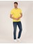 Erkek Açık Sarı Slim Fit Bisiklet Yaka Triko Tişört 50268875-VR004 4