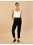 Kadın Siyah Carrot Fit Keten Pantolon 50263920-VR046 1