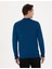 Erkek İndigo Regular Fit Bato Yaka Yün Karışımlı Basic Triko Kazak 50270049-VR106 5