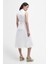Reil Midi Gömlek Elbise WH11 White 5