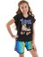 Unicorn Paten Kız Çocuk T-Shirt Şort Takım 1