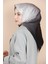 Siyah-Gri Sensitive Degrade Twill Ipek Eşarp 2