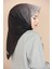 Siyah-Gri Sensitive Degrade Twill Ipek Eşarp 4