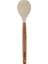 Woodline Silikon Uçlu Kayın Ağacı Saplı Kaşık Spatula Beige 1