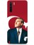 Oppo Reno 3 Uyumlu Mustafa Kemal Atatürk ve Bayrak Desenli Silikon Kılıf 1