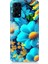Oppo Reno 5 Uyumlu Mavi Sarı Çiçekler Desenli Silikon Kılıf 1