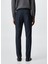 Slim Fit Kareli Pamuklu Pantolon 4