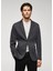 Slim Fit Mikro Dokuma Blazer 1