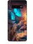 Samsung Galaxy S10 Plus Kılıf Caliburn 4 Mavi Kelebek Silikon Kılıf 1