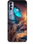 Tecno Spark 7 Pro Kılıf Caliburn 4 Mavi Kelebek Silikon Kılıf 1