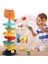 3 Katmanlı 3 Top Stili Top Bırak Rulo Dönen Kule Childern Renkli Eğitici Montessori Okul Öncesi Parça Oyuncak Seti Bebek Yürüyor Çocuklar Için Hediye (Yurt Dışından) 4