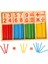Montessori Oyuncaklar Matematik Eğitici Ahşap Oyuncaklar Çocuklar Için Erken Öğrenme Bulmaca Çocuklar Numara Sayma Çubukları Öğretim Yardımcıları Gyh (Yurt Dışından) 2