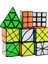 2x2 Ayna Altın Tarzı Qiyi Magic Ube Siyah Hız Ubo Magico 6x6 7x7 Mega Piramit Skew Sq-1 (Yurt Dışından) 3