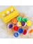 WT582 Meyve Yapboz Stili Eşleşen Yumurtalar Çocuk Oyuncakları Renk ve Şekil Tanıma Sıralayıcı Bulmaca Paskalya Oyunu Erken Öğrenme Eğitimi Ince Motor Becerileri Montessori Oyuncaklar (Yurt Dışından) 2