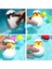 Mavi Yunus Stili Bebek Banyo Oyuncak Çocuk Penguen Yumurta Su Sprey Yağmurlama Banyo Yağmurlama Duş Oyuncak Çocuklar Yüzme Su Clockwork Oyuncaklar (Yurt Dışından) 2