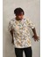 Unisex Oversize Baskılı Bisiklet Yaka T-Shirt - Gri 5