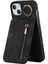 iPhone13/14 Için 6.1 Inç Telefon Kasası Rfıd Engelleme Cüzdan Retro Pu+Tpu Kickstand Cover-Black (Yurt Dışından) 1