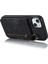 iPhone13/14 Için 6.1 Inç Telefon Kasası Rfıd Engelleme Cüzdan Retro Pu+Tpu Kickstand Cover-Black (Yurt Dışından) 2