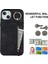 iPhone13/14 Için 6.1 Inç Telefon Kasası Rfıd Engelleme Cüzdan Retro Pu+Tpu Kickstand Cover-Black (Yurt Dışından) 4