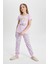 Kız Çocuk Looney Tunes Kısa Kollu Pijama Takımı C1964A824SP 2