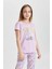 Kız Çocuk Looney Tunes Kısa Kollu Pijama Takımı C1964A824SP 4