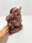 Ahşap Gülen Buda Biblo Ayakta 20 Cm-Bereket Heykelciği 2