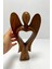 Ahşap Melek Biblo Kalpli 30 cm 1