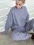 Kadın Gri Oversize Sweatshirt 4