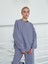 Kadın Gri Oversize Sweatshirt 4