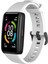 Huawei Band 6 ve Honor Band 6 Uyumlu Soft Silikon Kordonu Beyaz 1