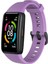 Huawei Band 6 ve Honor Band 6 Uyumlu Soft Silikon Kordonu Mor 1