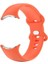 Google Pixel Watch Lte ile Uyumlu Klasik Kordon Turuncu 1