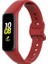 Samsung Galaxy Fit 2 R220 Uyumlu Silikon Klasik Kordon Kayış Kırmızı 1