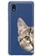 Samsung Galaxy A01 Core Uyumlu Köşe Korumalı Antişok Kapak Catface Tasarımlı Şeffaf Silikon Kılıf 1