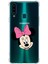 Samsung Galaxy A20S Köşe Korumalı Antişok Kapak Minnie Mouse Tasarımlı Şeffaf Kılıf 1