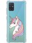 Samsung Galaxy A51 Uyumlu Köşe Korumalı Antişok Kapak Unicorn Tasarımlı Şeffaf Silikon Kılıf 1
