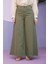 1162-PARÇA Boyalı Denim Pantolon Haki 2