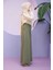 1162-PARÇA Boyalı Denim Pantolon Haki 3
